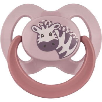 Пустушка силіконова плоска Baby-Nova з малюнком та кільцем, р. 2, бузковий, 2 шт. (3962318) - Pampik - 2