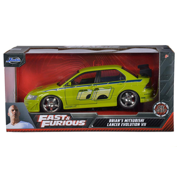 Машина металлическая Jada Форсаж Mitsubishi Lancer Evolution 7, 1:24, салатовый (9399788314R00) - Pampik - 7