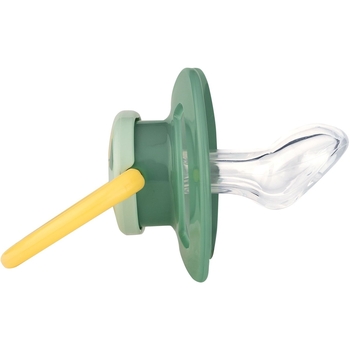 Пустушка силіконова плоска Baby-Nova з малюнком та кільцем, р. 2, бірюзовий, 2 шт. (3962319) - Pampik - 2