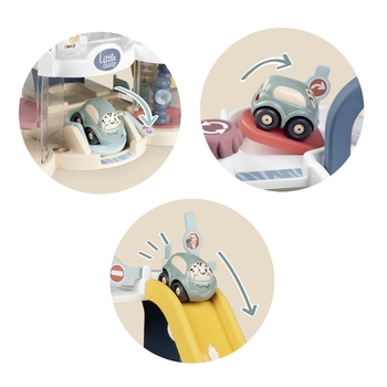 Игровой набор Smoby Little Первый гараж с машинкой (7600140202) - Pampik - 3