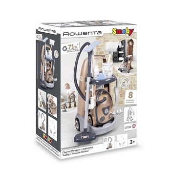 Ігровий набір Smoby Rowenta. Візок для прибирання з пилососом (7600330325) - Pampik - 3
