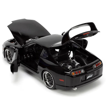 Машина металева Jada Форсаж Toyota Supra 1995, 1:24, чорний (9333380314R00) - Pampik - 6