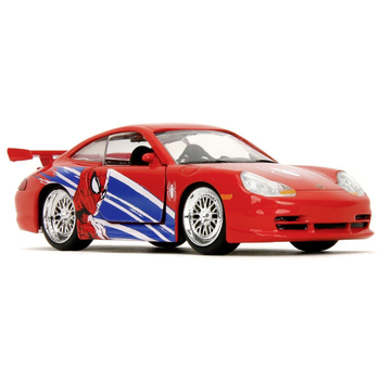 Машина металлическая Jada Марвел. Человек-Паук Порше 911 GT3 RS (996), 1:32, красный (253222020) - Pampik - 4