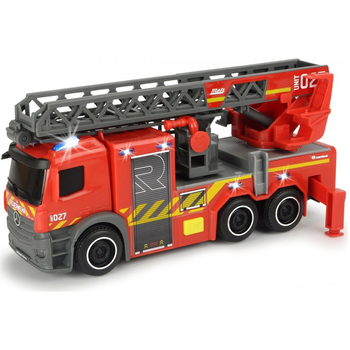 Пожежна машина Dickie Toys Мерседес з телескопічною драбиною, зі звуком та світлом, 23 см (3714023) - Pampik - 2