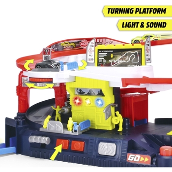 Ігровий набір Dickie Toys Гоночна станція Піт-стоп з машинкою, зі звуком та світлом, 92 см (3338001) - Pampik - 5