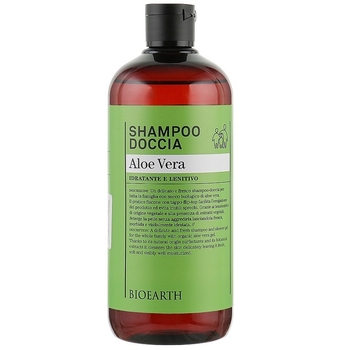 Шампунь і гель для душу 2 в 1 Bioearth Aloe Vera Shampoo & Body Wash, 500 мл - Pampik