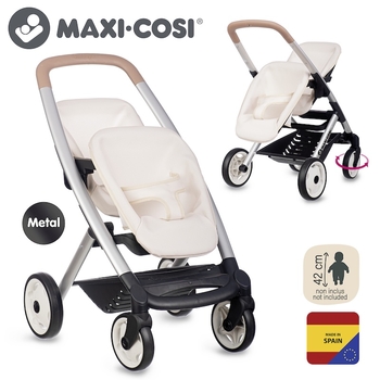 Коляска для ляльок-двійнят Smoby Maxi-Cosi Айворі (7600253222) - Pampik - 2