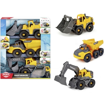 Игровой набор Dickie Toys Вольво Строительная техника, 26 см (3725007) - Pampik - 12