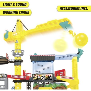 Ігровий набір Dickie Toys Будівельний майданчик з технікою, зі звуком та світлом (3339001) - Pampik - 2