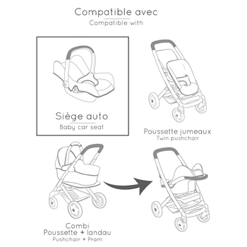 Кресло-переноска для кукол Smoby Maxi-Cosi Айвори (7600240244) - Pampik - 4