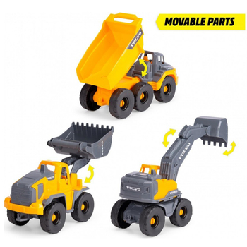 Игровой набор Dickie Toys Вольво Строительная техника, 26 см (3725007) - Pampik - 4