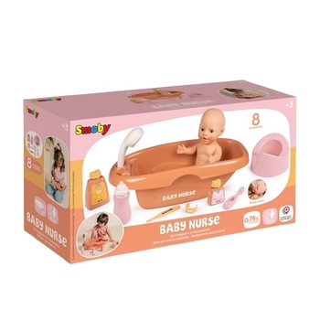 Ванна для пупса Smoby Baby Nurse. Терракотова пудра, 42 см (7600220383) - Pampik