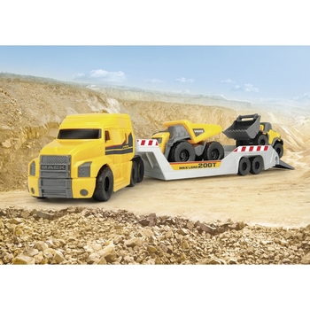 Ігровий набір Dickie Toys Вантажівка Мак з технікою Вольво, 32 см (3725005) - Pampik - 14