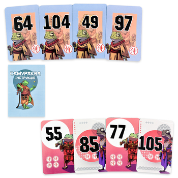 Карточная игра Strateg Самураква, укр.язык (30322) - Pampik - 5