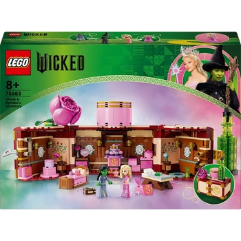 Конструктор LEGO Wicked Кімната Ґлінди та Ельфаби, 740 деталей (75683) - Pampik