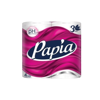Туалетний папір Papia Parfume, тришаровий, 4 рулони - Pampik