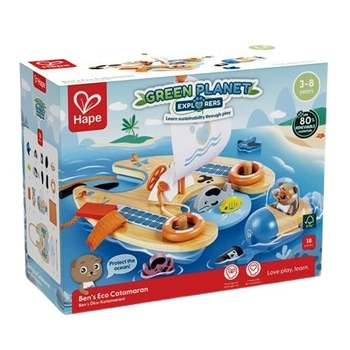 Игровой набор Hape Спасательный катамаран (E3427) - Pampik