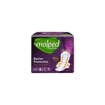 Гигиенические прокладки Molped SuperNight Long, 7 шт. - Pampik