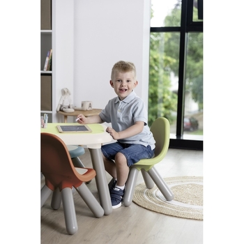 Стульчик со спинкой Smoby Life, 33х33х50 см, зеленый с серым (7600880120) - Pampik - 3