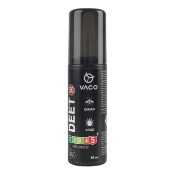 Спрей от комаров, клещей и мошек Vaco Strong Deet 50%, 80 мл - Pampik - 2