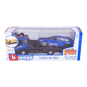 Игровой набор Bburago Эвакуатор с автомоделью Audi A6 Avant, синий (18-31418) - Pampik - 9