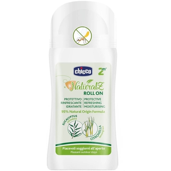 Ролик захисний від комарів Chicco Naturalz, 60 мл - Pampik