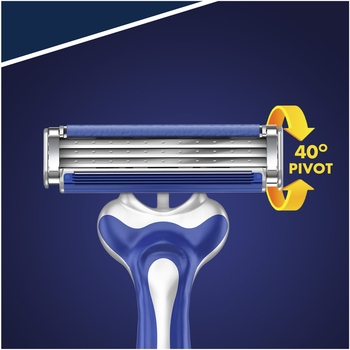 Одноразовые мужские станки для бритья Gillette Blue3 Comfort, 8 шт - Pampik - 2