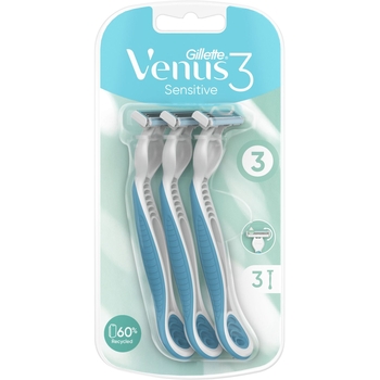 Одноразові бритви для гоління Gillette Venus 3 Sensitive, 3 шт - Pampik - 2
