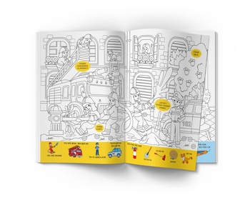 Віммельбух-розмальовка. Професії (F00029641) - Pampik - 3