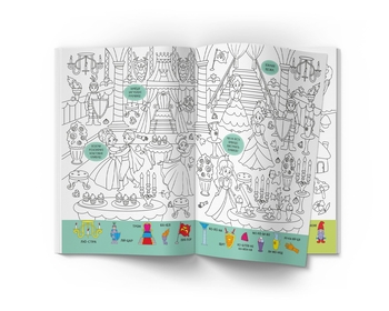 Віммельбух-розмальовка. Принцеси (F00029643) - Pampik - 4