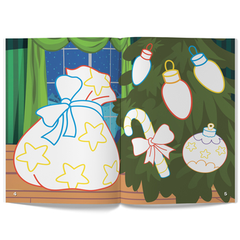 Перші розмальовки з кольоровим контуром і наліпками. Іграшки (F00023896) - Pampik - 4