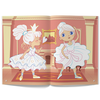 Перші розмальовки з кольоровим контуром і наліпками. Принцеси (F00023902) - Pampik - 4