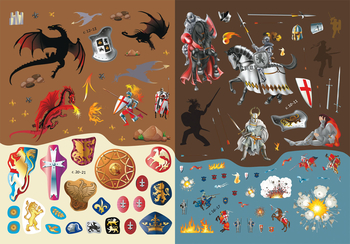 Книжка з наліпками. Лицарі (F00021593) - Pampik - 5