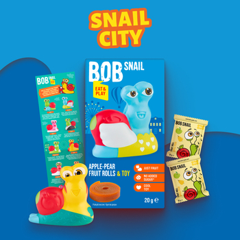 Натуральні цукерки Bob Snail Яблуко-груша з іграшкою, 20 г, в асортименті - Pampik - 3