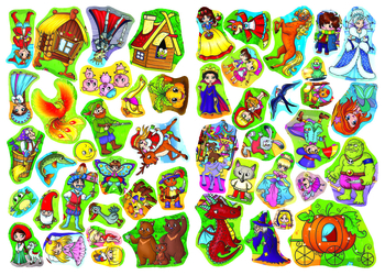 Велика книжка. Герої казок. Розвивальні наліпки + розумнi завдання (F00014954) - Pampik - 4