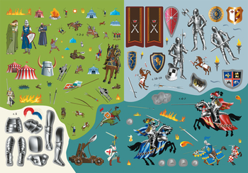 Книжка з наліпками. Лицарі (F00021593) - Pampik - 4