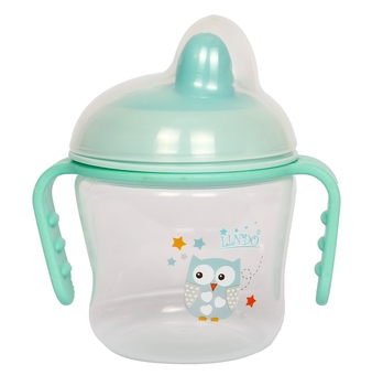 Поїльник-непроливайка Lindo, з м'яким носиком, 6+ міс., 150 мл, зелений (LI 710 зел) - Pampik