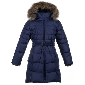 Пальто-пуховик Huppa Yasmine, р.S, темно-синий (12020055-70086-00S) - Pampik