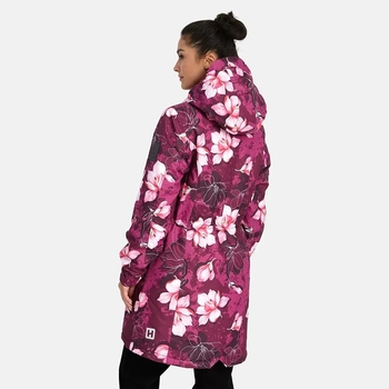 Пальто Huppa Janelle 1, р.M, бордовый с принтом (12368114-34434-00M) - Pampik - 3