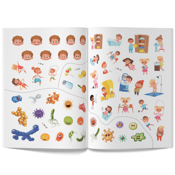 Книжка з наліпками. Тіло людини (F00027785) - Pampik - 7