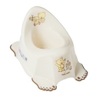 Горшок Tega Baby Медвежонок, бежевый (MS-013-119) - Pampik