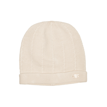 Шапочка Caramel Leo, бавовна, 6-12 міс., бежевий (S-1115-BE) - Pampik