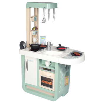 Інтерактивна кухня Smoby Черрі з духовкою та холодильником, звукові ефекти, 25 аксесуарів, 66х32х96 см (310914) - Pampik