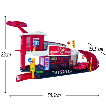 Ігровий набір Majorette Креатікс Пожежна станція,1 машинка, 51х25х22 см (2050038) - Pampik - 2