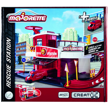 Ігровий набір Majorette Креатікс Пожежна станція,1 машинка, 51х25х22 см (2050038) - Pampik - 7