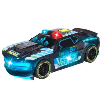 Поліцейська машина Dickie Toys Поліцейський ритм, зі звуком та світлом, 20 см, синій (3763008) - Pampik