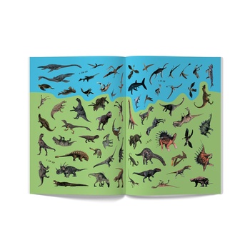 Книжка з наліпками. Динозаври (F00022436) - Pampik - 6