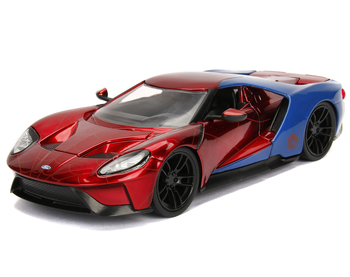 Машина металлическая Jada Марвел Человек-Паук Ford GT (2017) с фигуркой Человека-Паука (253225002) - Pampik - 6