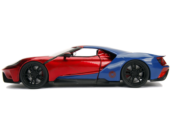 Машина металлическая Jada Марвел Человек-Паук Ford GT (2017) с фигуркой Человека-Паука (253225002) - Pampik - 7