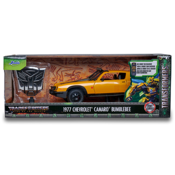 Машина металлическая Jada Трансформеры. Бамблби Шевроле Камаро (1977), с фигуркой логотипа, 1:24 (253115010) - Pampik - 3